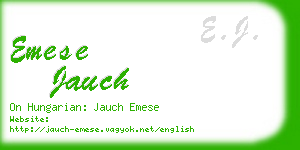 emese jauch business card